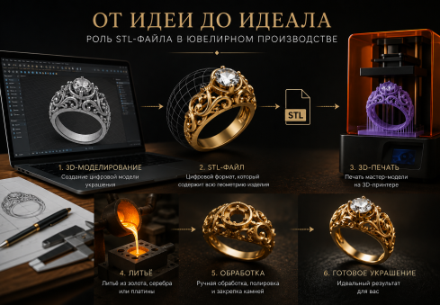 Что такое STL-файл и зачем он нужен в ювелирном производстве