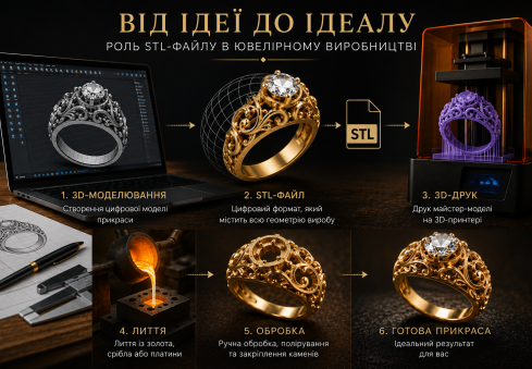 Що таке STL-файл і навіщо він потрібен у ювелірному виробництві