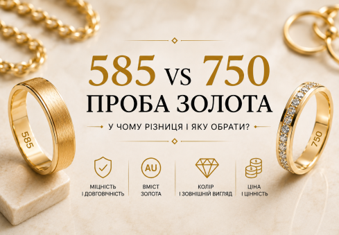 Що потрібно знати про проби дорогоцінних металів: різниця між 585 та 750 пробами золота