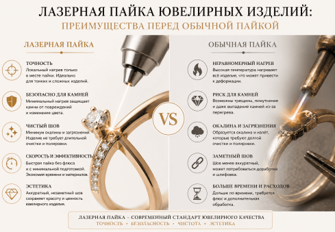 Почему лазерная пайка украшений лучше обычной?