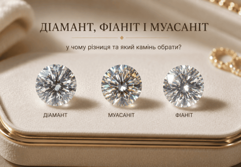 Діамант, фіаніт і муасаніт: у чому різниця та який камінь обрати?